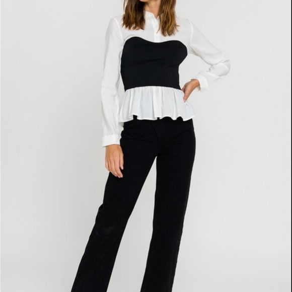 Tops - Corset Detail Top - Two in One